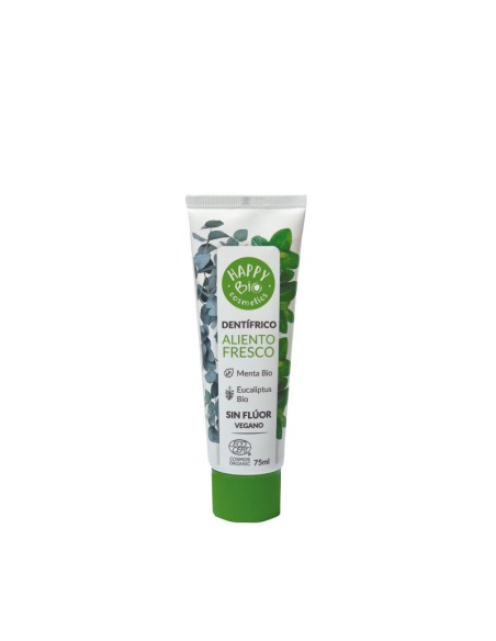 DENTIFRICO ALIENTO FRESCO MENTA Y EUCALIPTUS SIN FLUOR HAPPY BIO