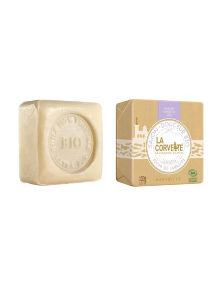 JABON PASTILLA  FLOR DE LAVANDA