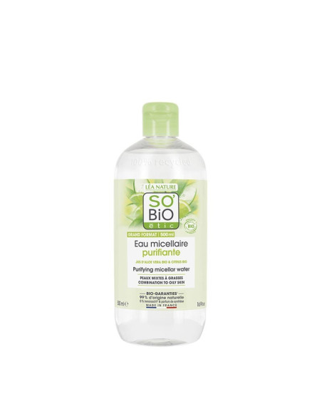 AGUA MICELAR PURIFICANTE ZINC, ALOE VERA & LIMA BIO