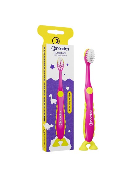 CEPILLO DENTAL NIÑOS 6.900 DINOSAURIO ROSA