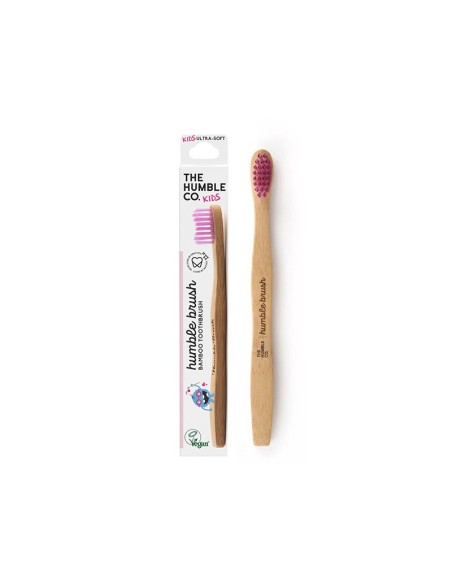 CEPILLO DE DIENTES BAMBU NIÑOS LILA