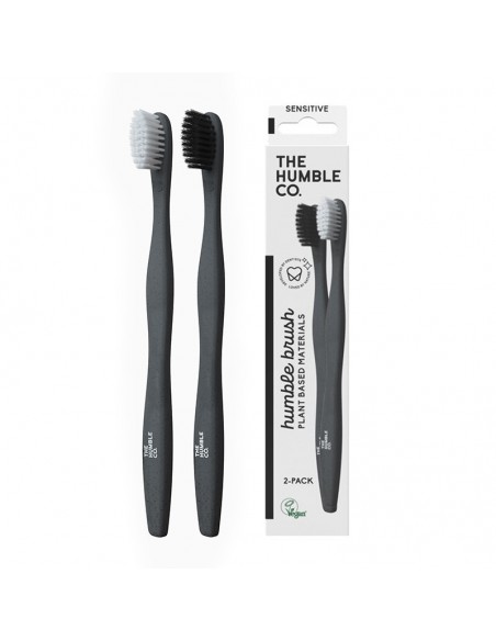 CEPILLO DIENTESPLANT-BASED-PACK2UND- MORADO/AZUL&BLANCO/NEGRO-ESXTRA SUAVE