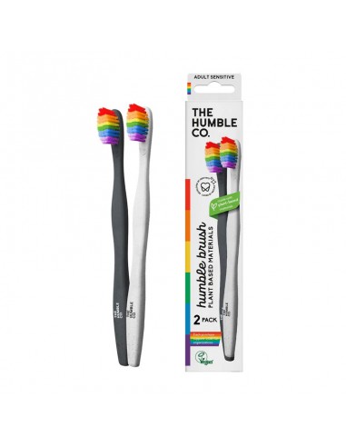 CEPILLO DIENTES PLANT-BASED- PACK 2UND PROUD ARCOIRIS-EXTRA SUAVE