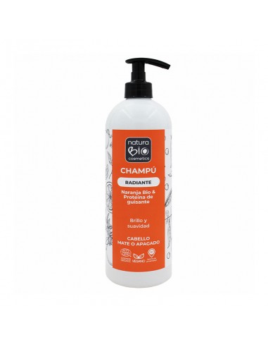 CHAMPU RADIANTE NARANJA BIO & PROTEINA GUISANTE  740ml