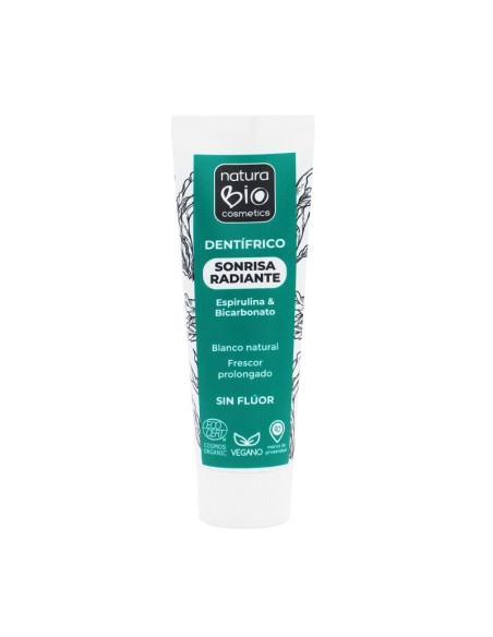 Dentífrico Sonrisa radiante de NaturaBIO Cosmetics disponible en Naturcosmetika.