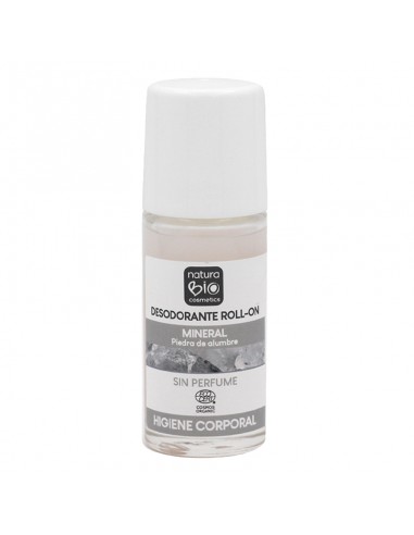 Desodorante roll-on Mineral de NaturaBIO Cosmetics disponible en Naturcosmetika.