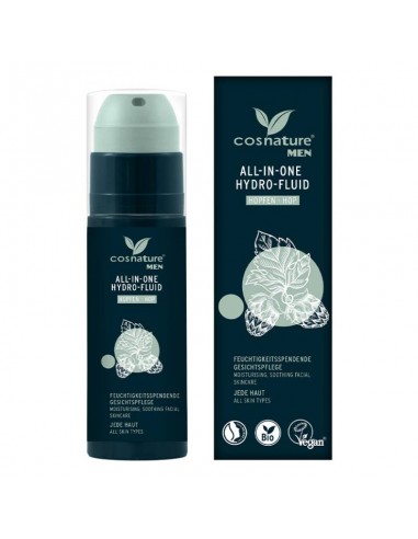 Fluido facial hidratante con caja Cosnature en Naturcosmetika.