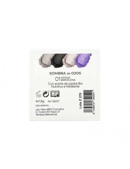 SOMBRA OJOS 4 COLORES 01 GOTICO BARCELONA NATURABIO