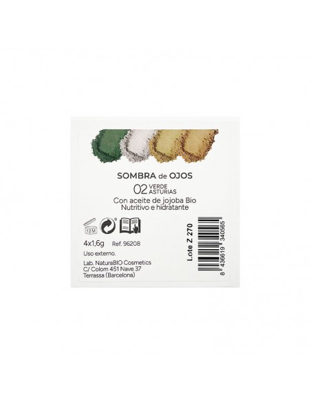 SOMBRA OJOS 4 COLORES 02 VERDE ASTURIAS NATURABIO