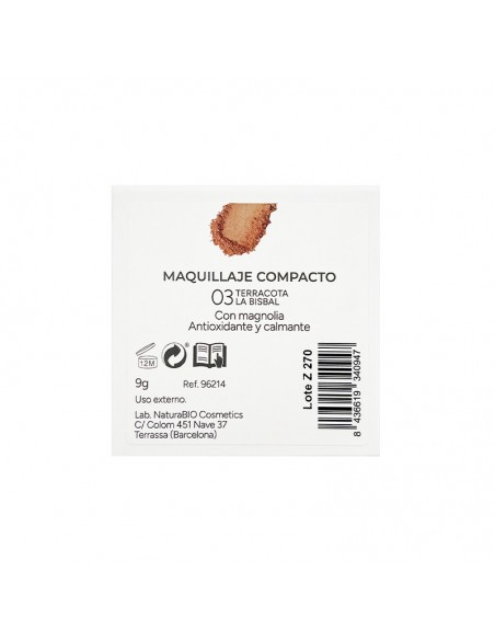 MAQUILLAJE POLVO COMPACTO 03 TERRACOTA LA BISBAL