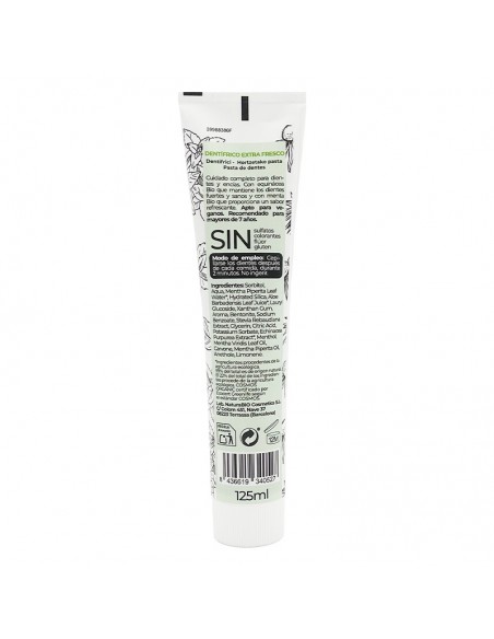 DENTIFRICO EXTRA FRESCO 125 EQUINACEA & MENTA BIO SIN FLUOR NATURABIO