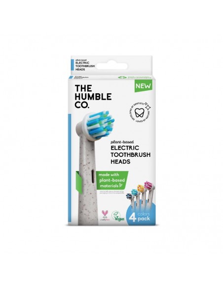CABEZALES PLANT-BASED PARA CEPILLO ELECTRICO PACK 4UND 4 COLORES-SUAVE