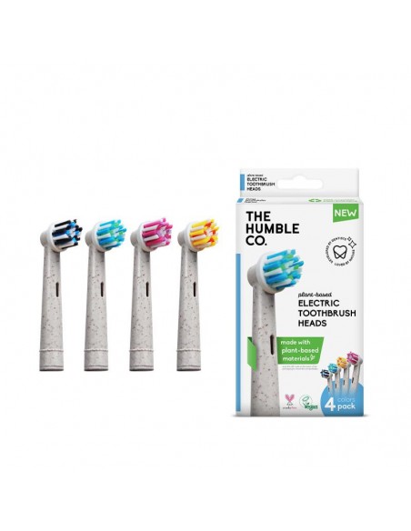 CABEZALES PLANT-BASED PARA CEPILLO ELECTRICO PACK 4UND 4 COLORES-SUAVE