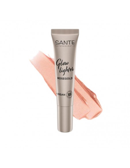 Iluminador líquido 02 rosegold de Sante disponible en Naturcosmetika, distribuidora de cosmética natural certificada.