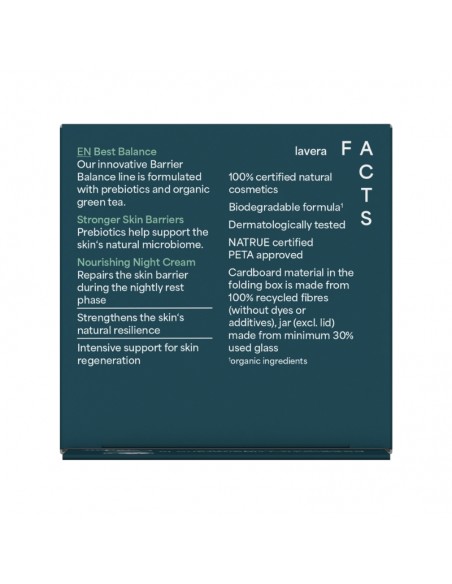 INGREDIENTES DE LA CREMA NOCHE BARRIER BALANCE LAVERA