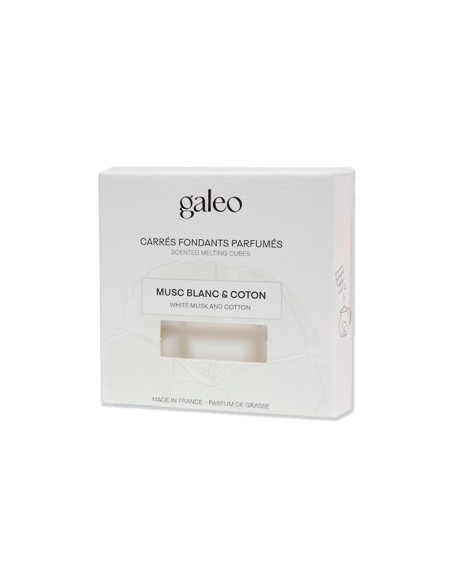 TABLETAS FUNDENTES PERFUMANDAS ALMIZCLE BLANCO Y ALGODÓN GALEO