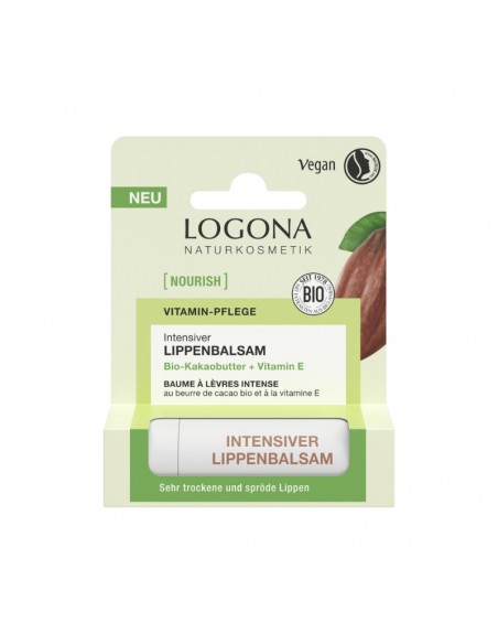 BALSAMO LABIAL NUTRICION INTENSA MANTECA DE CACAO & VITAMINA E LOGONA