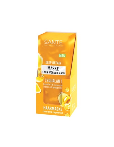 DISPLAY MASCARILLA CAPILAR SACHET 1 MINUTO REPARACION PROFUNDA SANTE