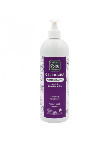 Gel ducha Antioxidante de NaturaBIO Cosmetics disponible en Naturcosmetika.