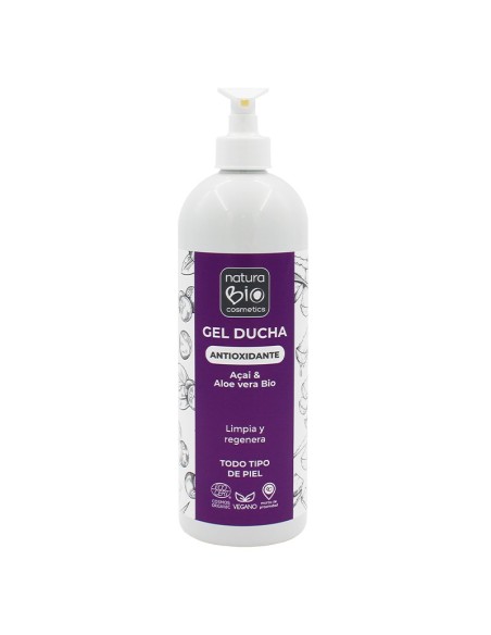 Gel ducha Antioxidante de NaturaBIO Cosmetics disponible en Naturcosmetika.