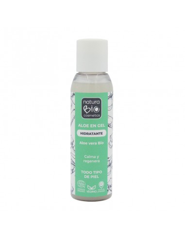 Aloe en gel hidratante 100 ml NaturaBIO Cosmetics disponible en Naturcosmetika.