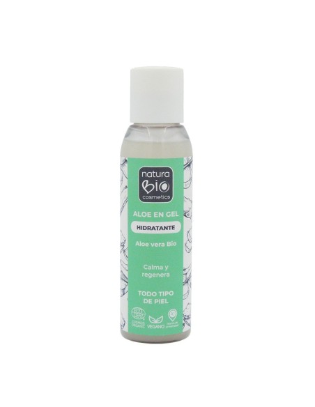 Aloe en gel hidratante 100 ml NaturaBIO Cosmetics disponible en Naturcosmetika.