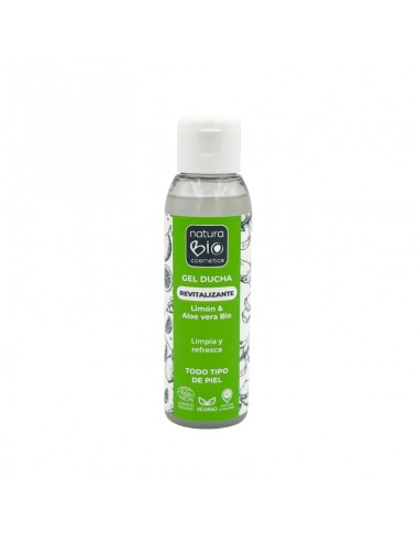 Gel ducha revitalizante de 100ml NaturaBIO Cosmetics disponible en Naturcosmetika.