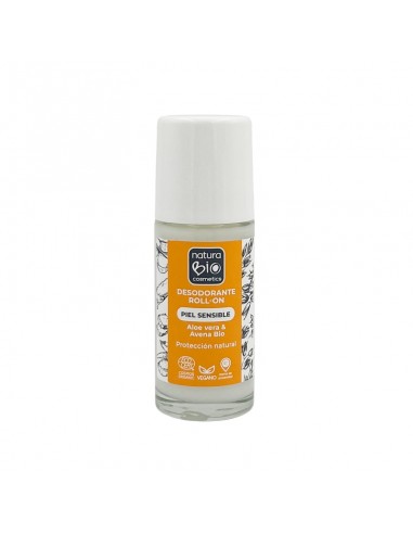 Desodorante roll-on Piel sensible de NaturaBIO Cosmetics disponible en Naturcosmetika.