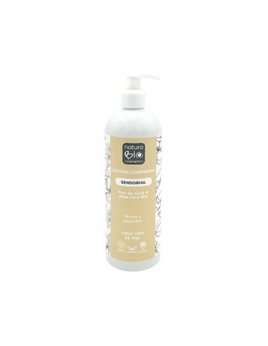 LOCION CORPORAL SENSORIAL FLOR TIARE & ALOE VERA BIO NATURABIO