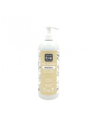 GEL DUCHA SENSORIAL FLOR TIARE & ALOE VERA BIO NATURABIO