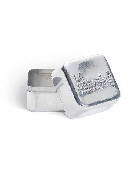 Caja metálica porta jabón. Cubo 300g La Corvette