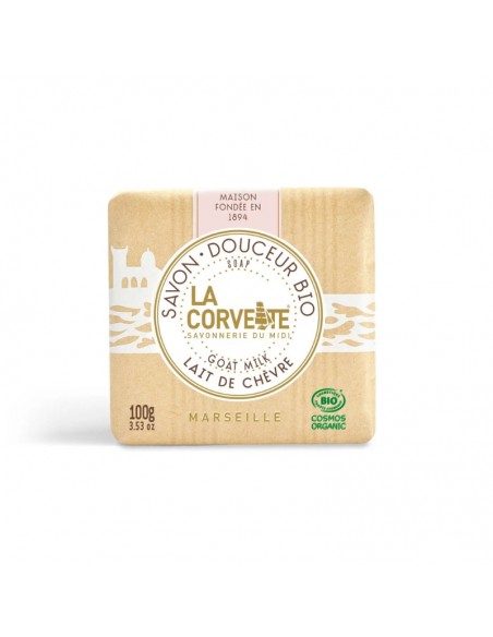 JABON PASTILLA LECHE DE CABRA CORVETTE