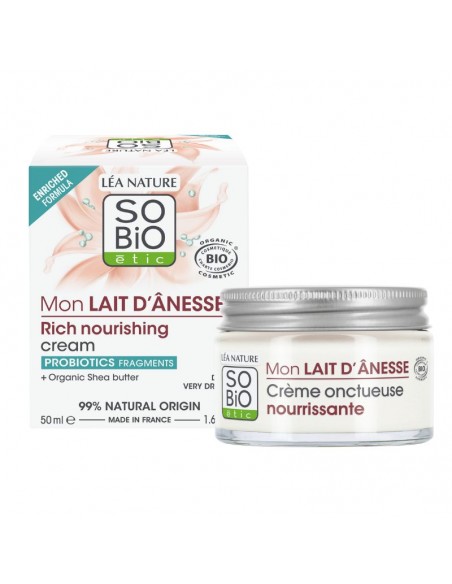 CREMA FACIAL NUTRITIVA RICA LECHE DE BURRA SOBIO