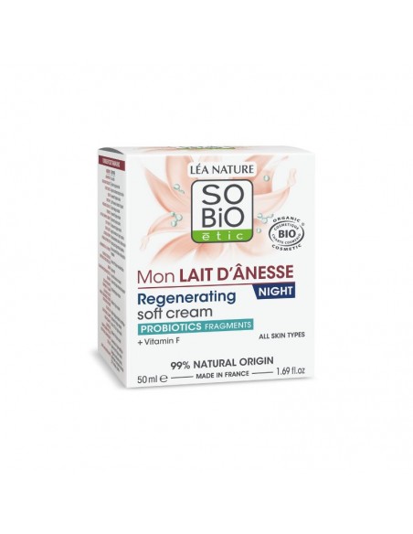 CREMA NOCHE REGENERADORA LECHE DE BURRA SOBIO