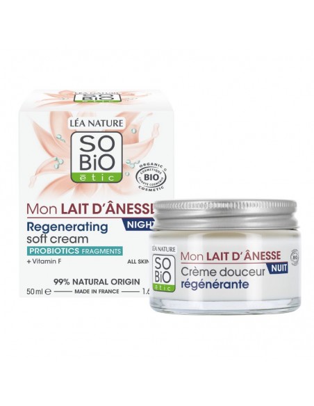 CREMA NOCHE REGENERADORA LECHE DE BURRA SOBIO