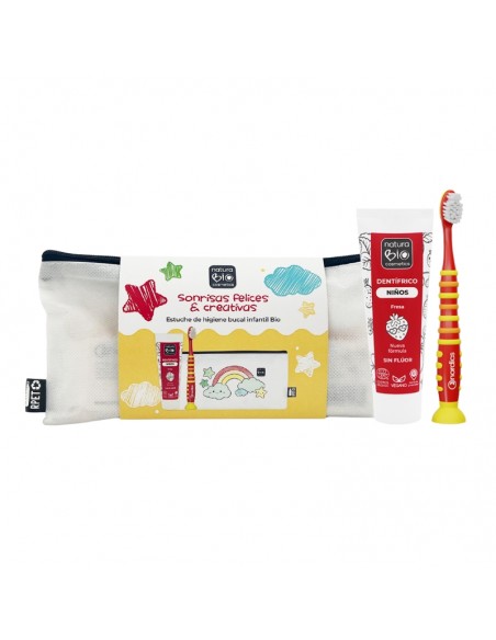 PACK CUIDADO BUCAL INFANTIL ESTUCHE COLOREAR NATURABIO