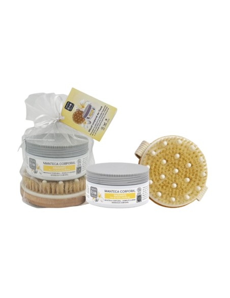 PACK CUIDADO CORPORAL RADIANTE CEPILLO MASAJE NATURABIO