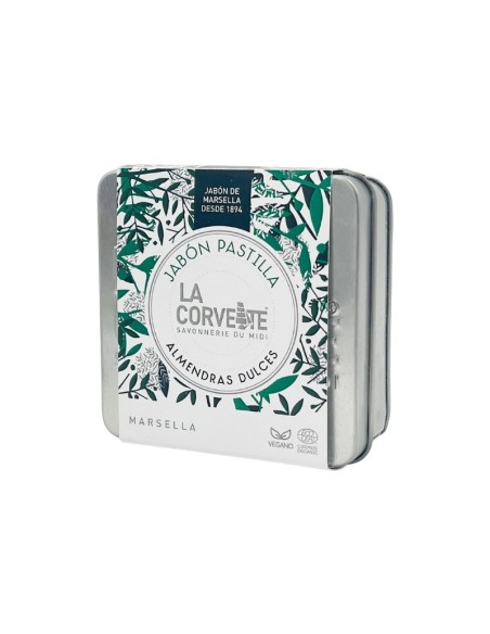 CAJA REGALO METALICA JABON ALMENDRAS DULCE CORVETTE
