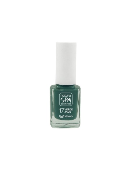ESMALTE UÑAS 17 VERDE JADE NATURASPA COSMETICS