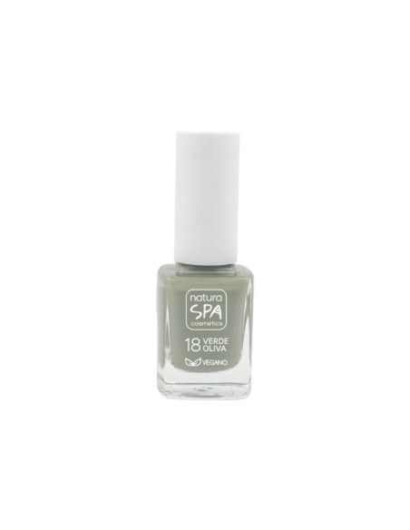 ESMALTE UÑAS 18 VERDE OLIVA NATURASPA COSMETICS