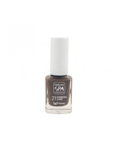 ESMALTE UÑAS 21 MARRON CAFE NATURASPA...