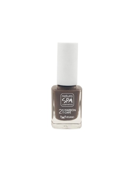 ESMALTE UÑAS 21 MARRON CAFE NATURASPA COSMETICS