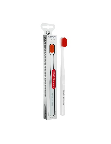 CEPILLO DENTAL ULTRA SOFT SILK 12.000  BLANCO/ROJO