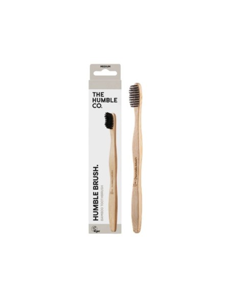 CEPILLO DE DIENTES BAMBU ADULTO NEGRO MEDIO