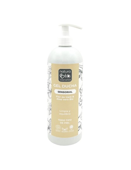 GEL DUCHA SENSORIAL FLOR TIARE & ALOE VERA BIO NATURABIO