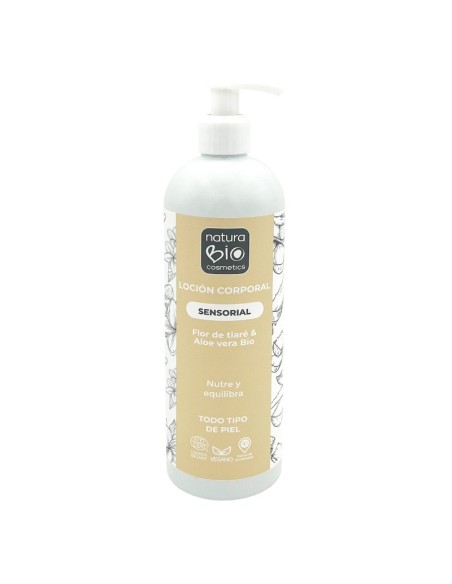 LOCION CORPORAL SENSORIAL FLOR TIARE & ALOE VERA BIO NATURABIO