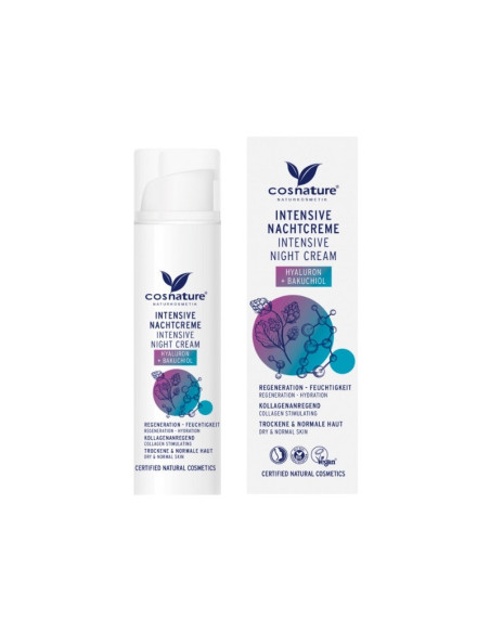 CREMA NOCHE REAFIRMANTE INTENSIVA ACIDO HIALURONICO & BAKUCHIOL COSNATURE