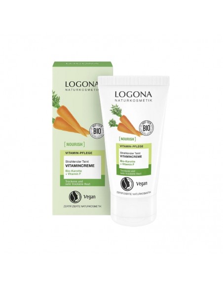 CREMA VITAMINICA COLOR ILUMINADORA ZANAHORIA BIO & VITAMINA F LOGONA
