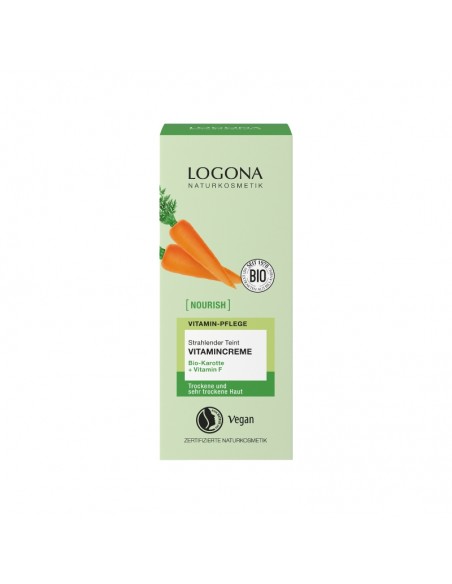 CREMA VITAMINICA COLOR ILUMINADORA ZANAHORIA BIO & VITAMINA F LOGONA