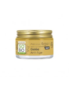 Gel noche antiedad Precieux Argán de SO'BiO étic disponible en Naturcosmetika, distribuidora de cosmética natural certificada. 2